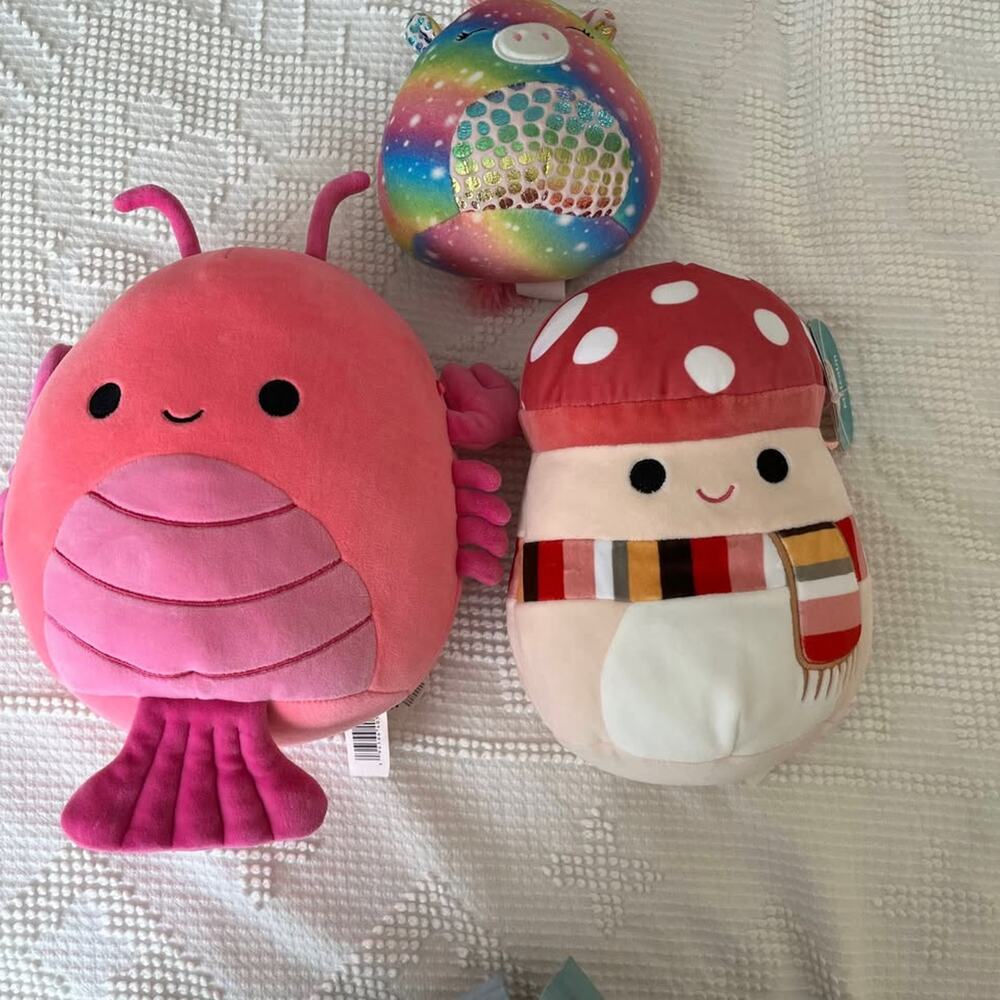 Lot of 3 Adorable Squishmallows